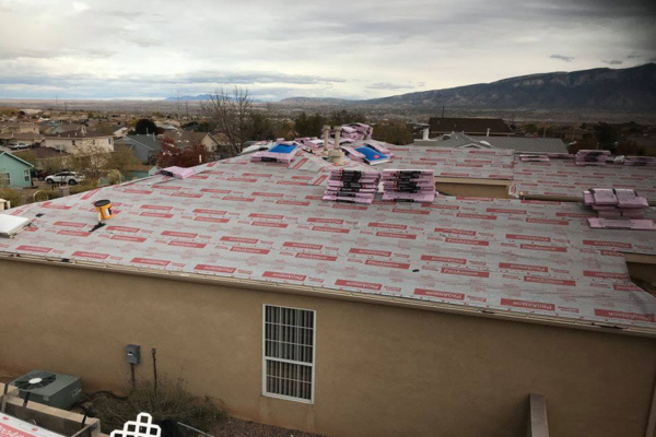 Roofing Crew working on a roof