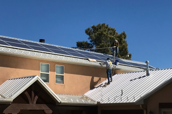 Solar Panels on a Pitched Roof